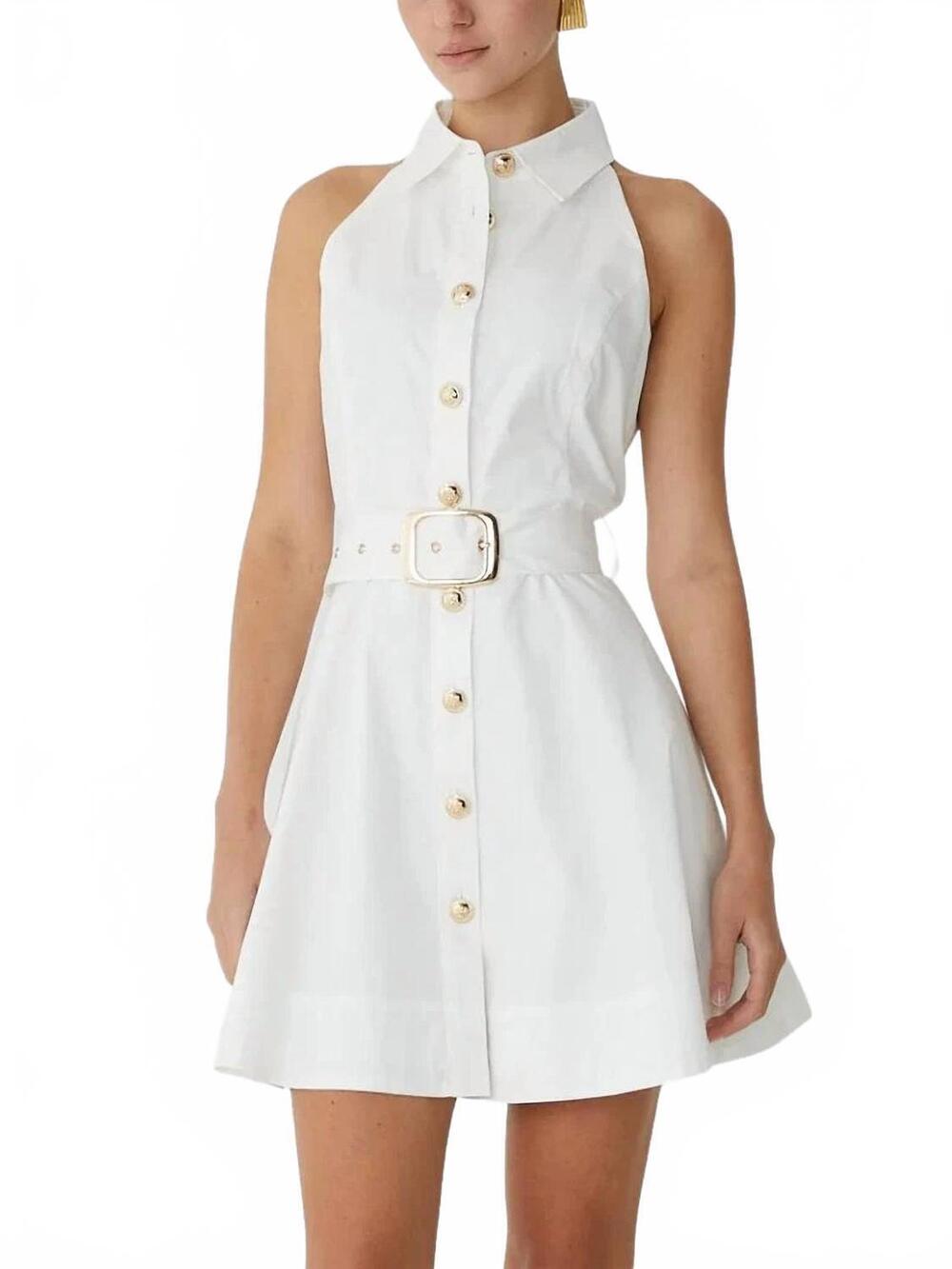 NEW JS71 meredith short dress in white